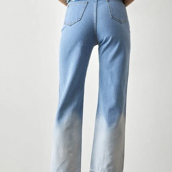 ✨HP✨NWT j.ing blue ombré straight jeans - Picture 4 of 11